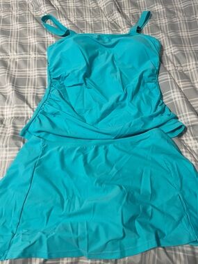 Turquoise Tankini Swim Set
